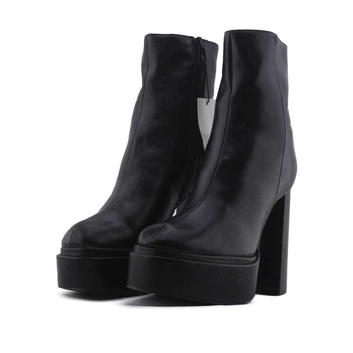 Zara Zipper Platform Ankle Boot | 100% Authentic Leather