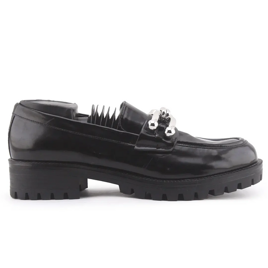 Zara Penny Metal Strap Shoes