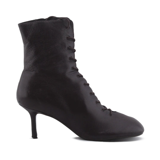 Zara Zipper Lace Up Ankle Boot | 100% Authentic Leather