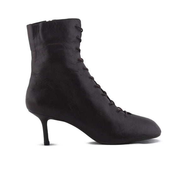 Zara Zipper Lace Up Ankle Boot | 100% Authentic Leather