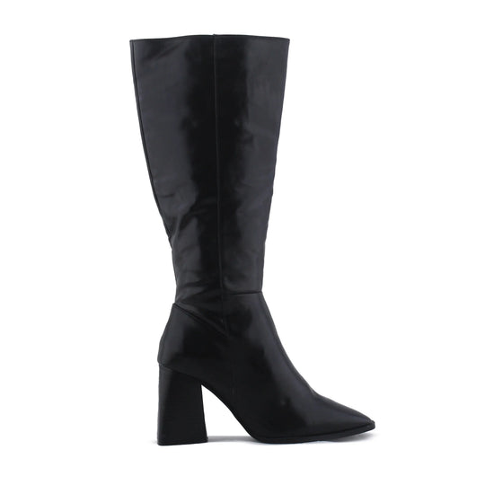 Stradivarius Zipper Knee High Boot | 100% Authentic Leather