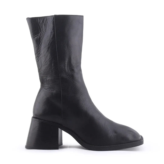 Zara Zipper Stretchable Ankle Boot | 100% Authentic Leather