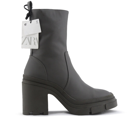 Zara Zipper Ankle Boot | 100% Authentic Leather
