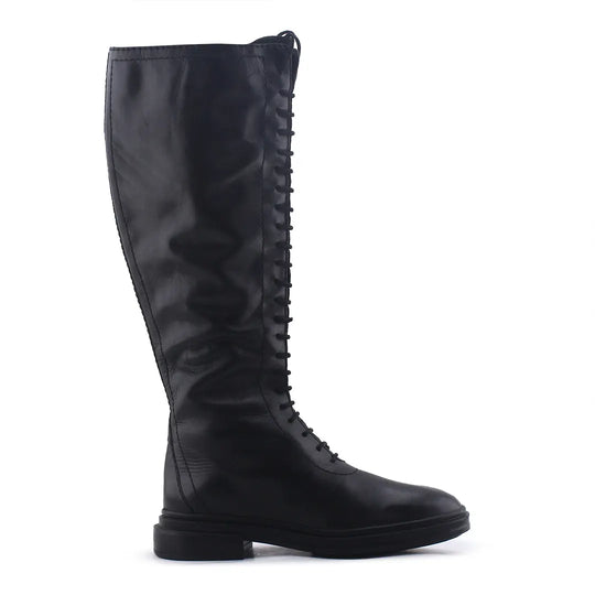 Zara Zipper Lace Up Knee High Boot | 100% Authentic Leather