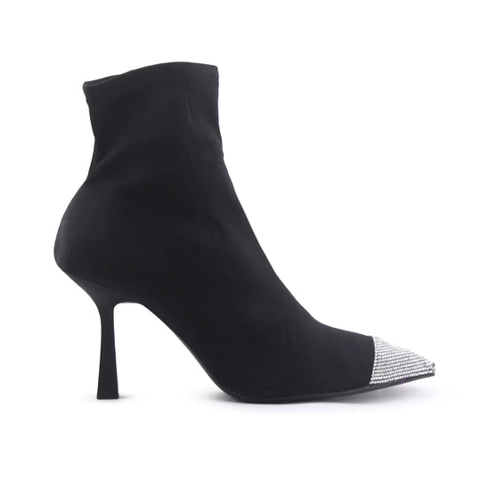 Zara Zipper Textile Ankle Boot