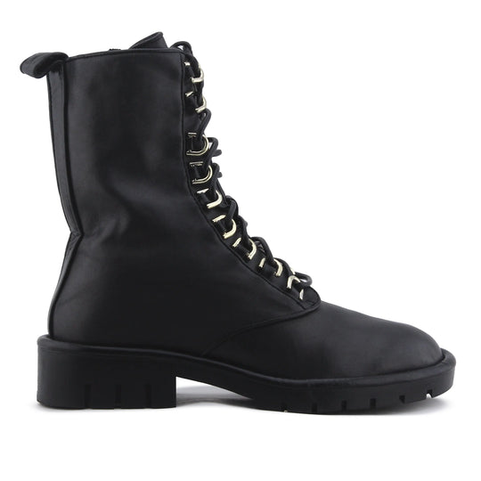 Zara Zipper Lace Up Ankle Boot | 100% Authentic Leather