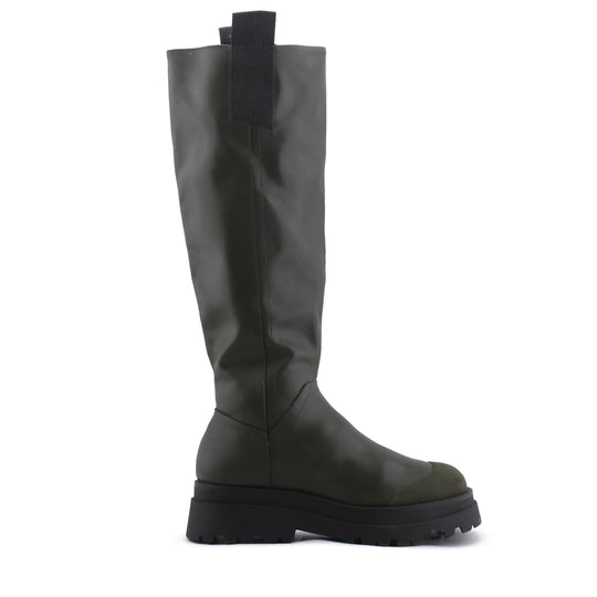 Stradivarius Zipper Knee High Boot | 100% Authentic Leather