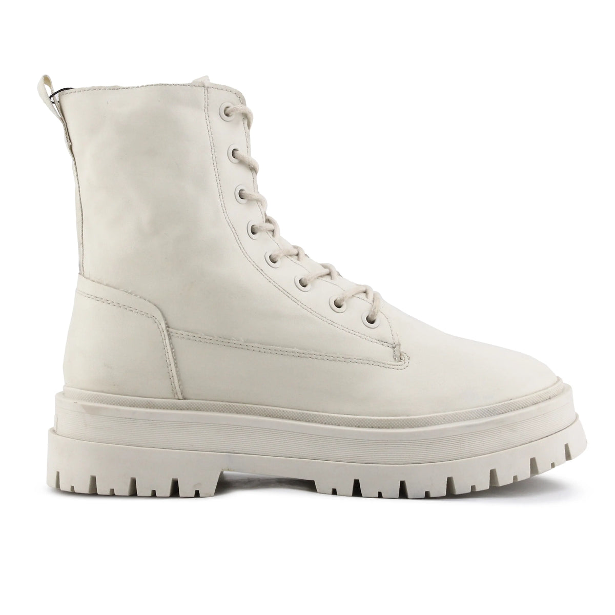 Stradivarius Zipper Lace Up Ankle Boot | 100% Authentic Leather