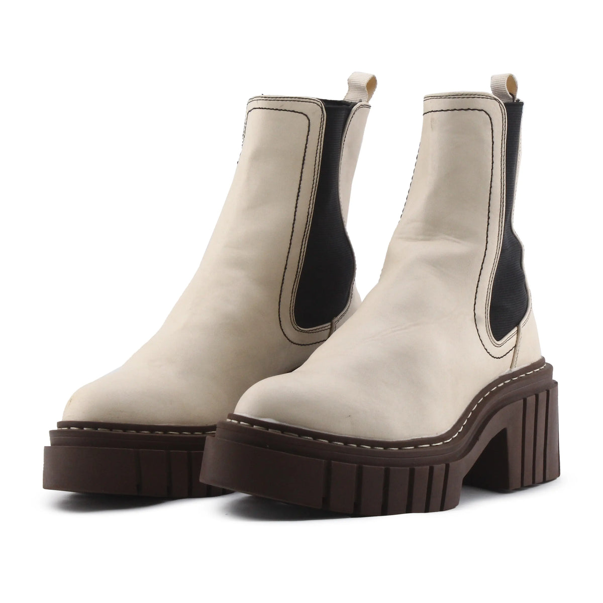 Stradivarius Stretchable Ankle Boot | 100% Authentic Leather