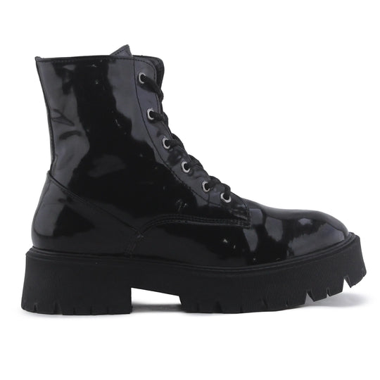 Zara Zipper Lace Up Ankle Boot | 100% Authentic Leather