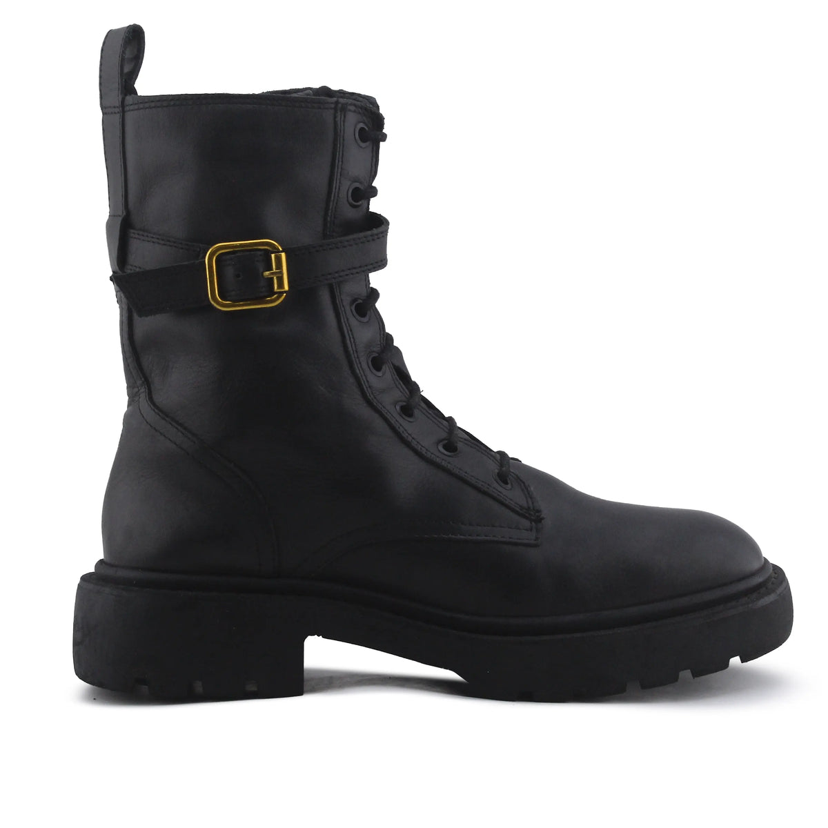 Zara Zipper Lace Up Buckle Strap Boot | 100% Authentic Leather