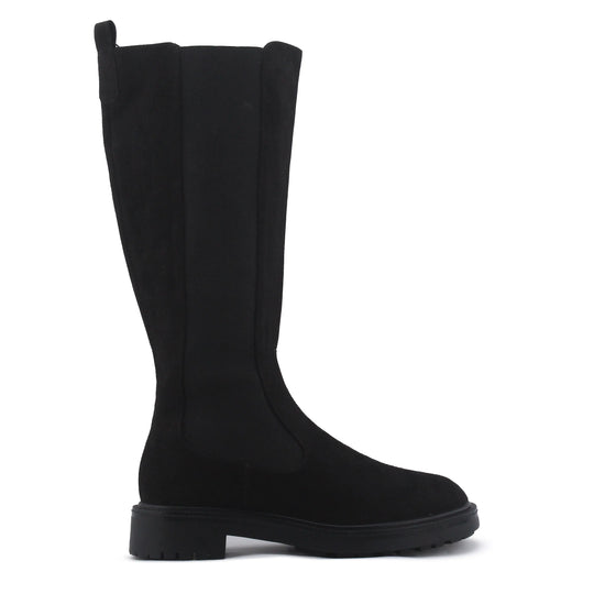 Zara Stretchable Suede Knee High Boot