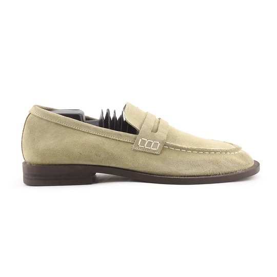 Zara Suede Penny Loafers