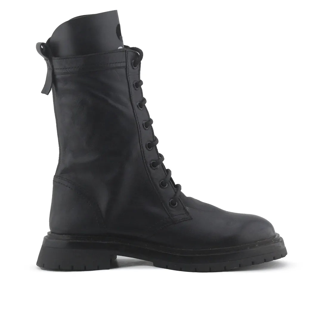 Zara Zipper Laces Combat Ankle Boots | 100% Authentic Leather