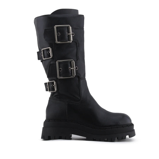 Zara Buckle Strap Knee High Boot | 100% Authentic Leather