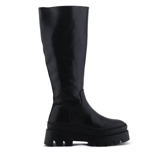 Stradivarius Zipper Knee High Boot | 100% Authentic Leather