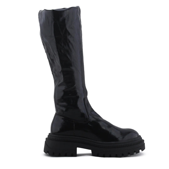 Bershka Zipper Thigh High Boot