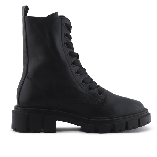 Stradivarius Zipper Lace Up Ankle Boot | 100% Authentic Leather
