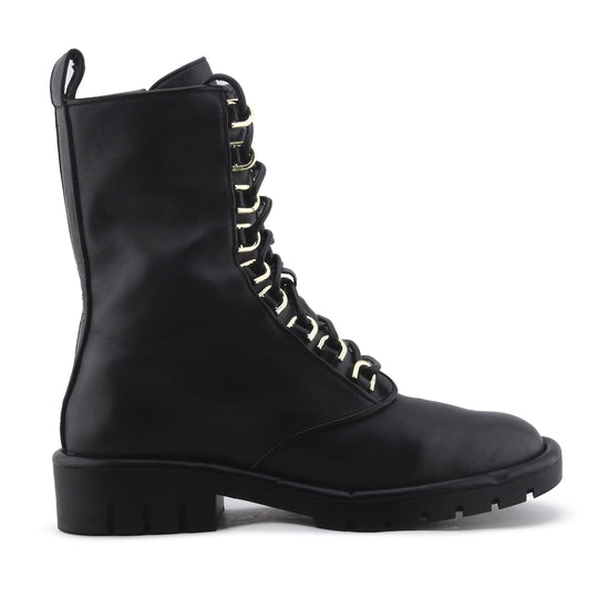 Zara Zipper Lace Up Ankle Boot | 100% Authentic Leather