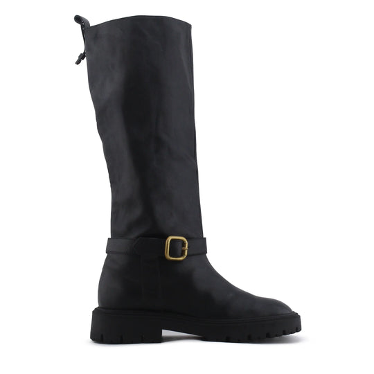 Zara Buckle Strap Knee High Boot | 100% Authentic Leather