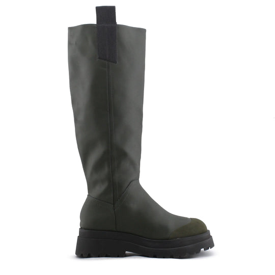 Stradivarius Zipper Knee High Boot | 100% Authentic Leather