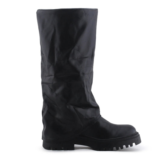 Pull & Bear Zipper Knee High Boot | 100% Authentic Leather