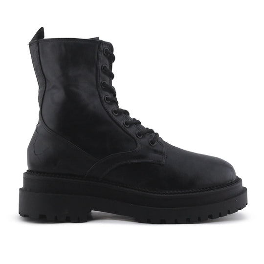 Stradivarius Zipper Lace Up Ankle Boot | 100% Authentic Leather