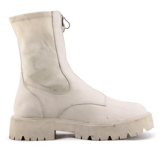 Bershka Zipper Ankle Boot | 100% Authentic Leather
