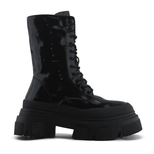 Berhska Zipper Lace Up Ankle Boot | 100% Authentic Leather