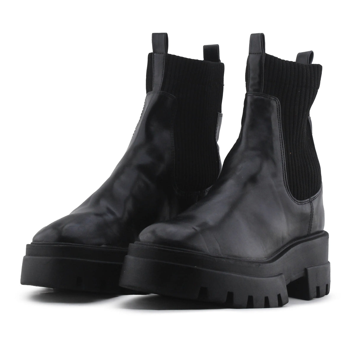 Pull & Bear Stretchable Ankle Boot | 100% Authentic Leather