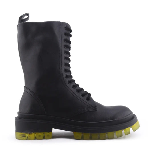 Zara Zipper Lace Up Ankle Boot | 100% Authentic Leather