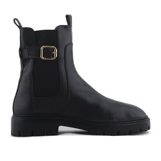 Zara Stretchable Buckle Strap Ankle Boot | 100% Authentic Leather
