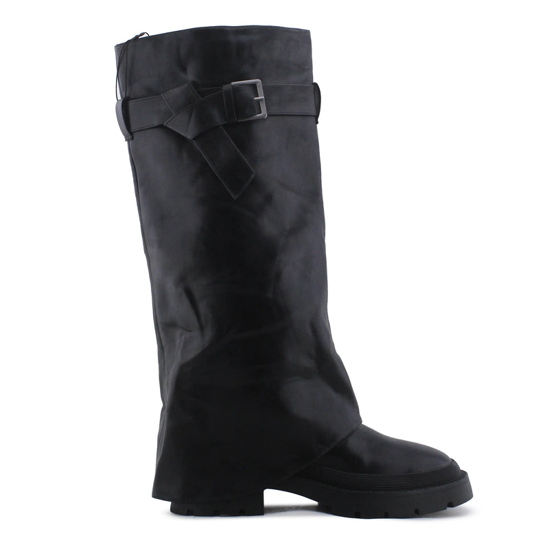 Zara Buckle Strap Knee High Boot | 100% Authentic Leather