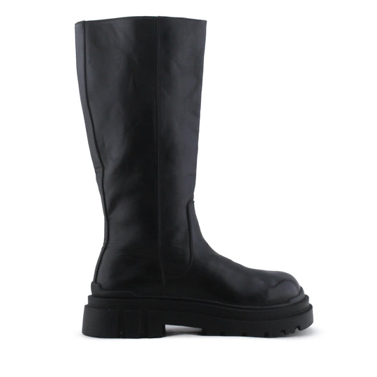Bershka Zipper Knee High Boot | 100% Authentic Leather