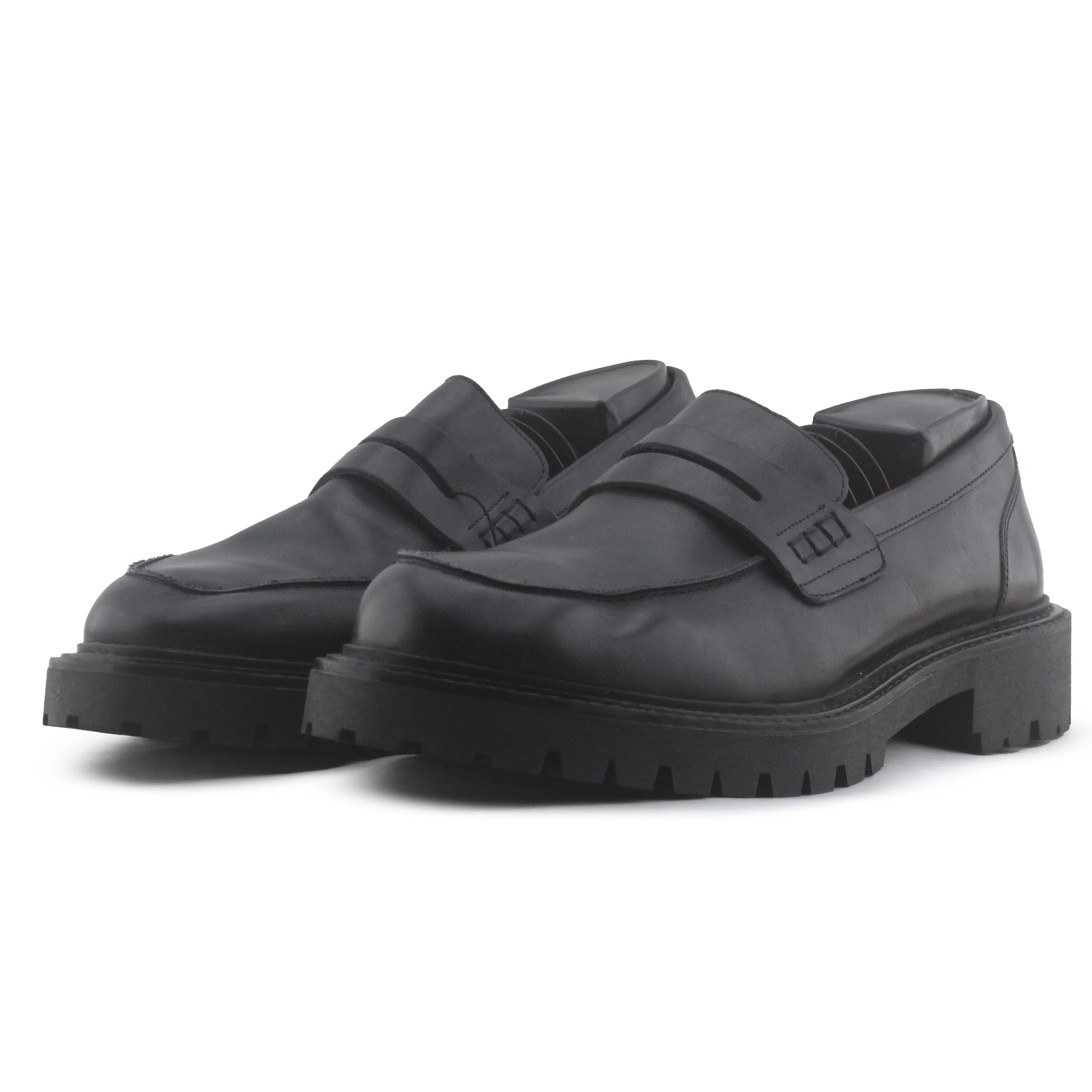 Massimo Dutti Penny Strap Chunky Loafers