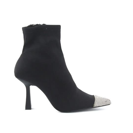 Zara Zipper Textile Ankle Boot