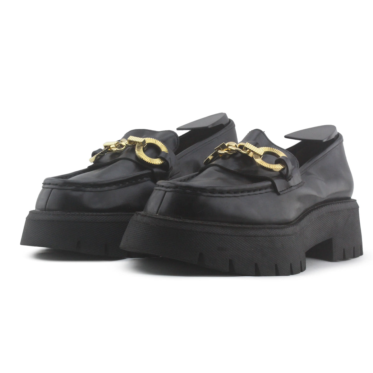 Zara Chunky Penny Strap Loafers