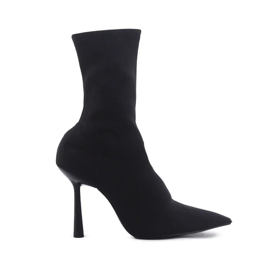 Zara Zipper Textile Ankle Boot