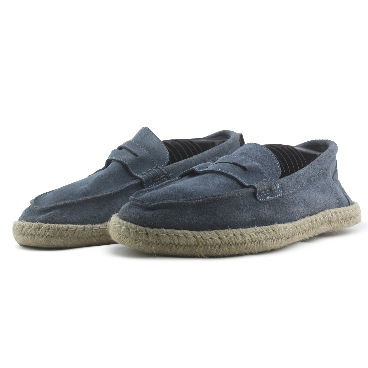 Zara Suede Penny Strap Loafers