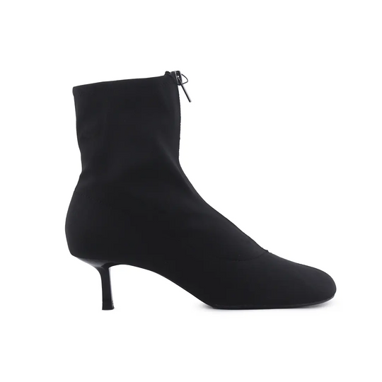 Zara Zipper Textile Ankle Boot